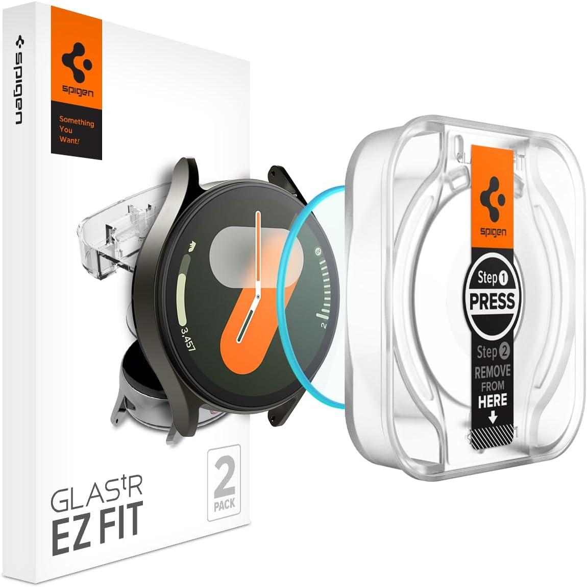 Захисне скло Spigen для Samsung Galaxy Watch 7 (40mm) - EZ FiT GLAS.tR (2шт), Clear (AGL08494)