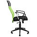 Офісне крісло із сітковою спинкою зеленого кольору, сидіння чорне хрестовина пластик Ультра Ю Ultra U Richman, фото 2