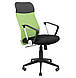 Офісне крісло із сітковою спинкою зеленого кольору, сидіння чорне хрестовина пластик Ультра Ю Ultra U Richman, фото 4