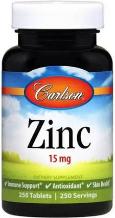 Цинк глюконат Zinc 15 mg 250 tab, фото 1