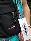 Чоловіча текстильна сумка-месенджер Eastpak чорна через плече для телефону та дрібниць текстильна барсетка, фото 4