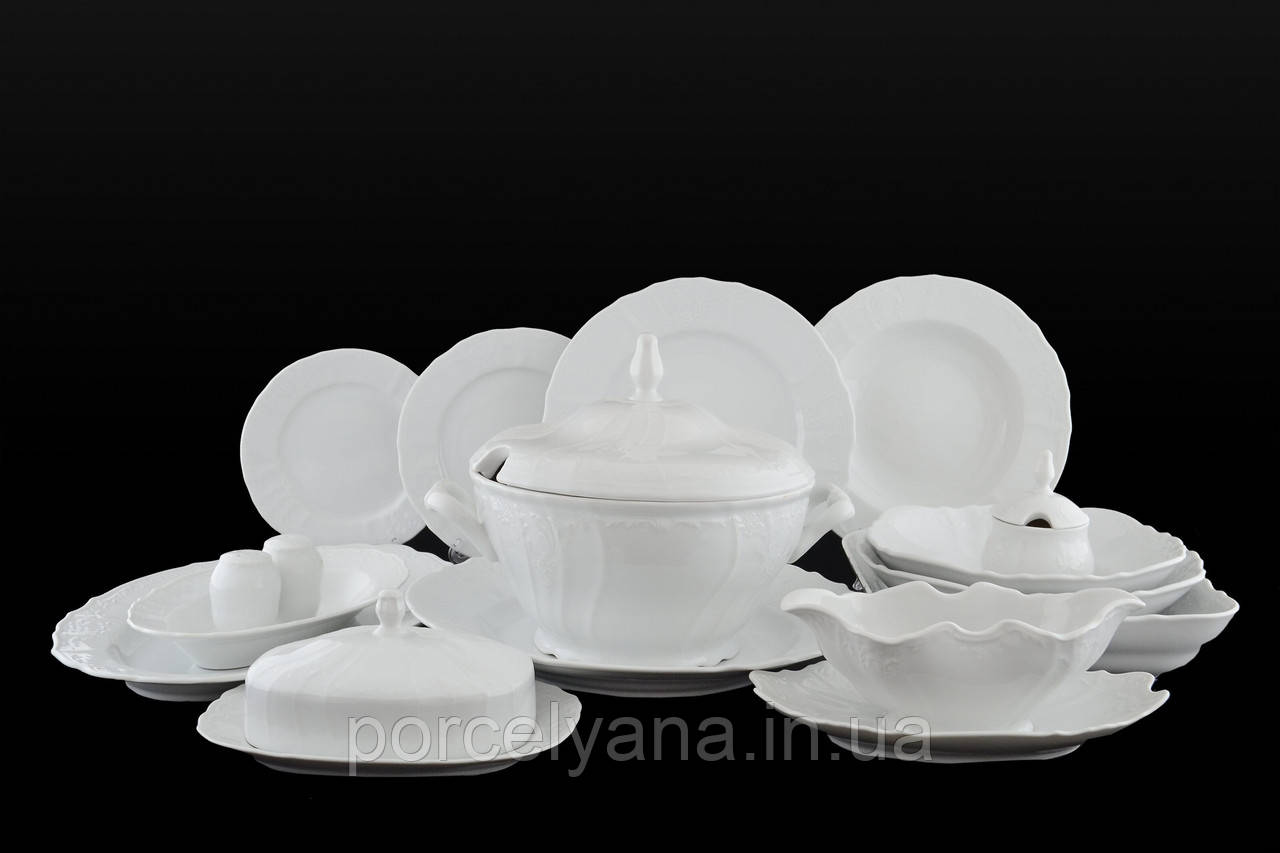 Столовий сервіз 24 пр Thun Bernadotte білий 001100, фото 1