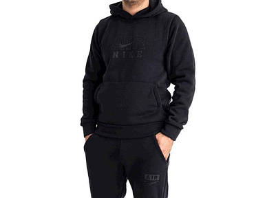 Спортивний костюм чорний чоловічий на флісі арт.02 р.48 ТМ OSM FG