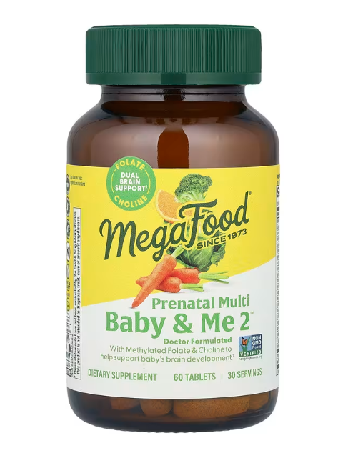 Вітаміни для вагітних Baby & Me 2 MegaFood, 60 таблеток