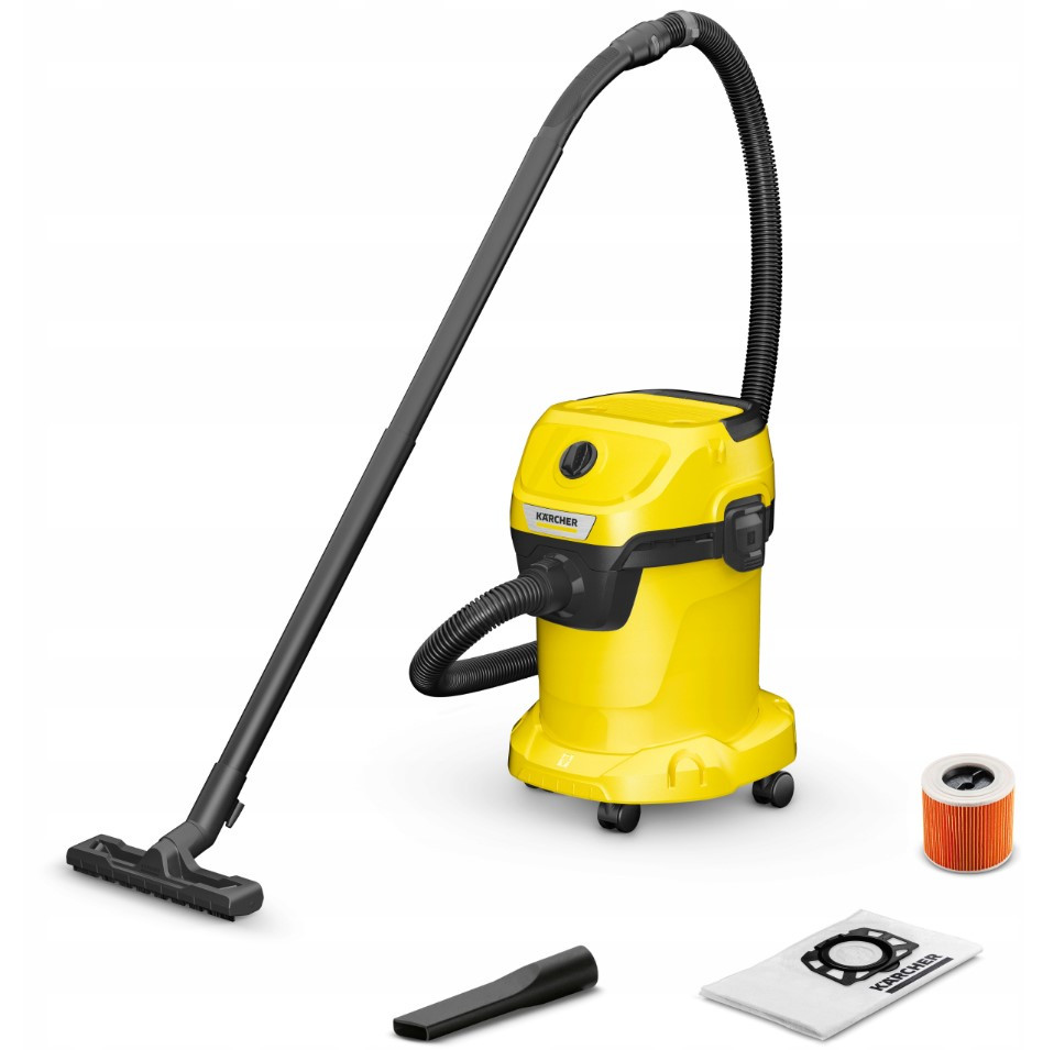 Пилосос Karcher WD3 1400W для сухого та мокрого прибирання, фото 1