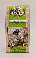 Чай Basilur Spring tea, Базілур Чотири сезони Весняний зелений з вишнею 100г