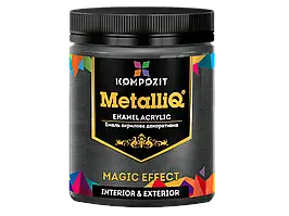Емаль акрилова Kompozit METALLIQ чорна перлина 0,5 кг.