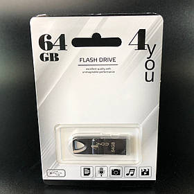 USB-накопичувач флешка на 64Gb 4you 117 Metal series Black