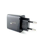 Зарядний пристрій 4you A43 (18W, QC3.0, 3 A, 1 USB) з кабелем Micro USB black, фото 4