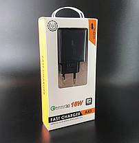 Зарядний пристрій 4you A43 (18W, QC3.0, 3A, 1USB) black, фото 3