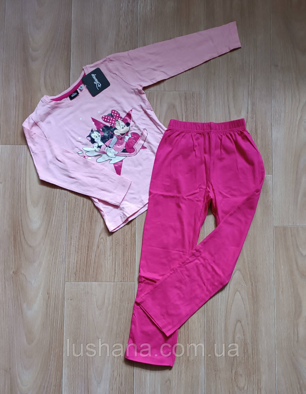 Дитяча трикотажна піжама Disney Minnie Mouse на дівчинку р.110-116, фото 1