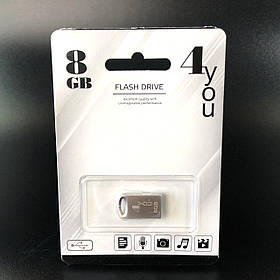 USB-накопичувач флешка на 8Gb 4you 105 Metal series Silver