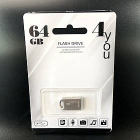 USB-накопичувач флешка на 64Gb 4you 105 Metal series Silver