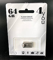USB-накопитель флешка на 64Gb 4you 106 Metal series Silver