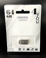 USB-накопитель флешка на 64Gb 4you 107 Metal series Silver