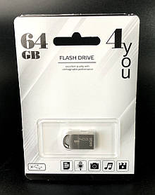 USB-накопичувач флешка на 64Gb 4you 107 Metal series Silver