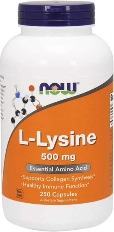 L-лізин NOW L-Lysine 500 мг 250 капс