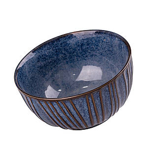 Фарфорова кругла салатниця 11,5 см глибока тарілка сапфір