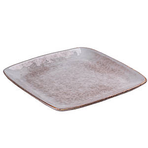 Плоска квадратна тарілка з порцеляни 26,5 см