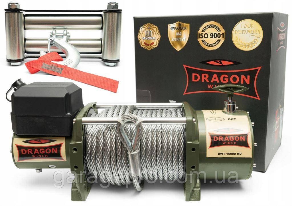 Електрична лебідка 24 Вольт Dragon Winch Truck 16000HD (7257 кг)