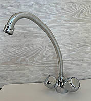 Змішувач для кухні Харківського заводу ФЕД латунний дворучковий Кухонні змішувачі латунь