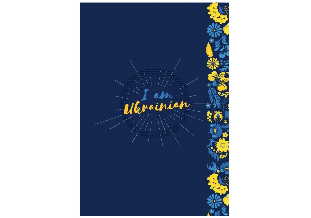 Блокнот А5, верхнє кріплення термобіндер, 80 аркушів, клітинка, картонна обкладинка, серія UA