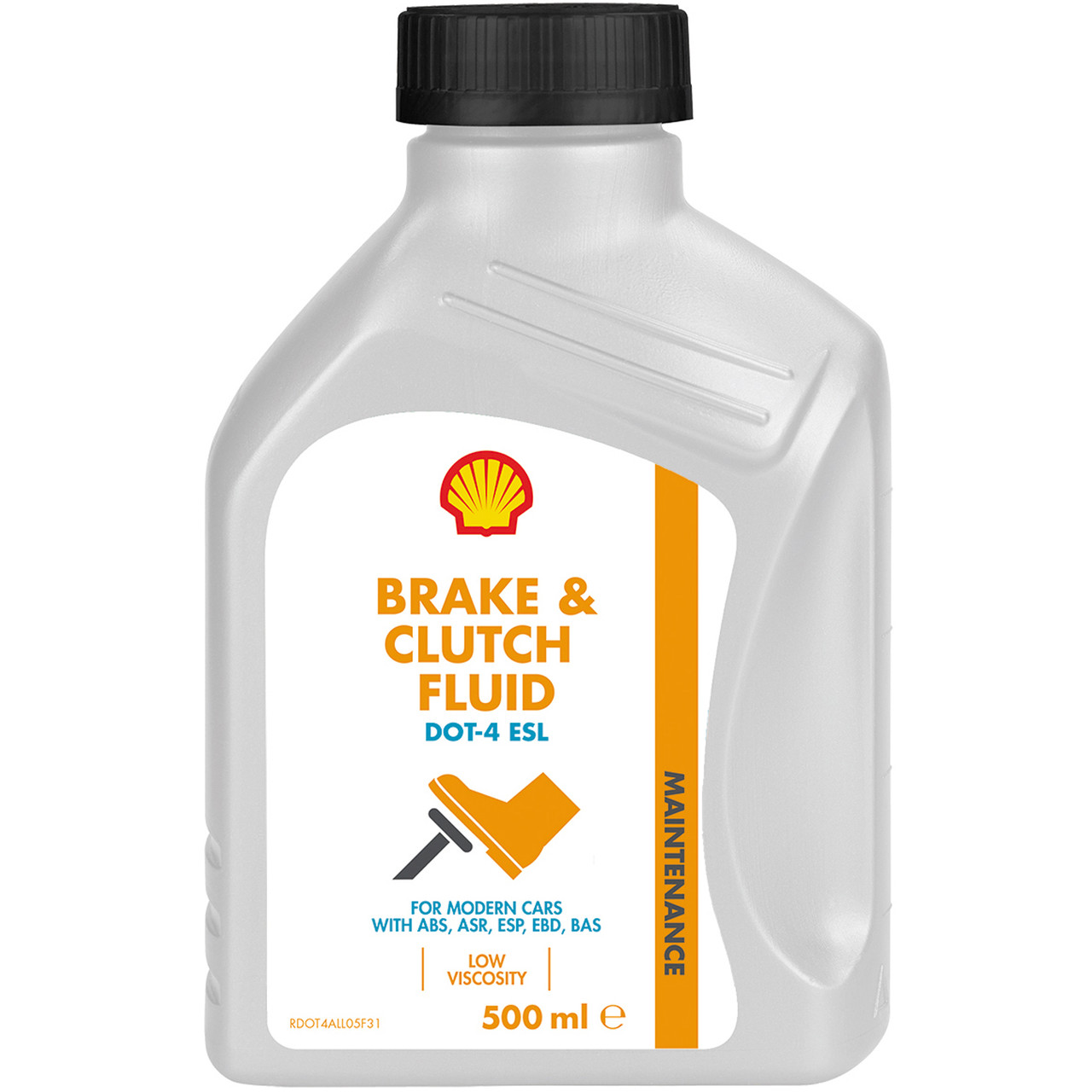 Гальмівна рідина Shell Brake&Clutch Fluid DOT-4 ESL 500 мл