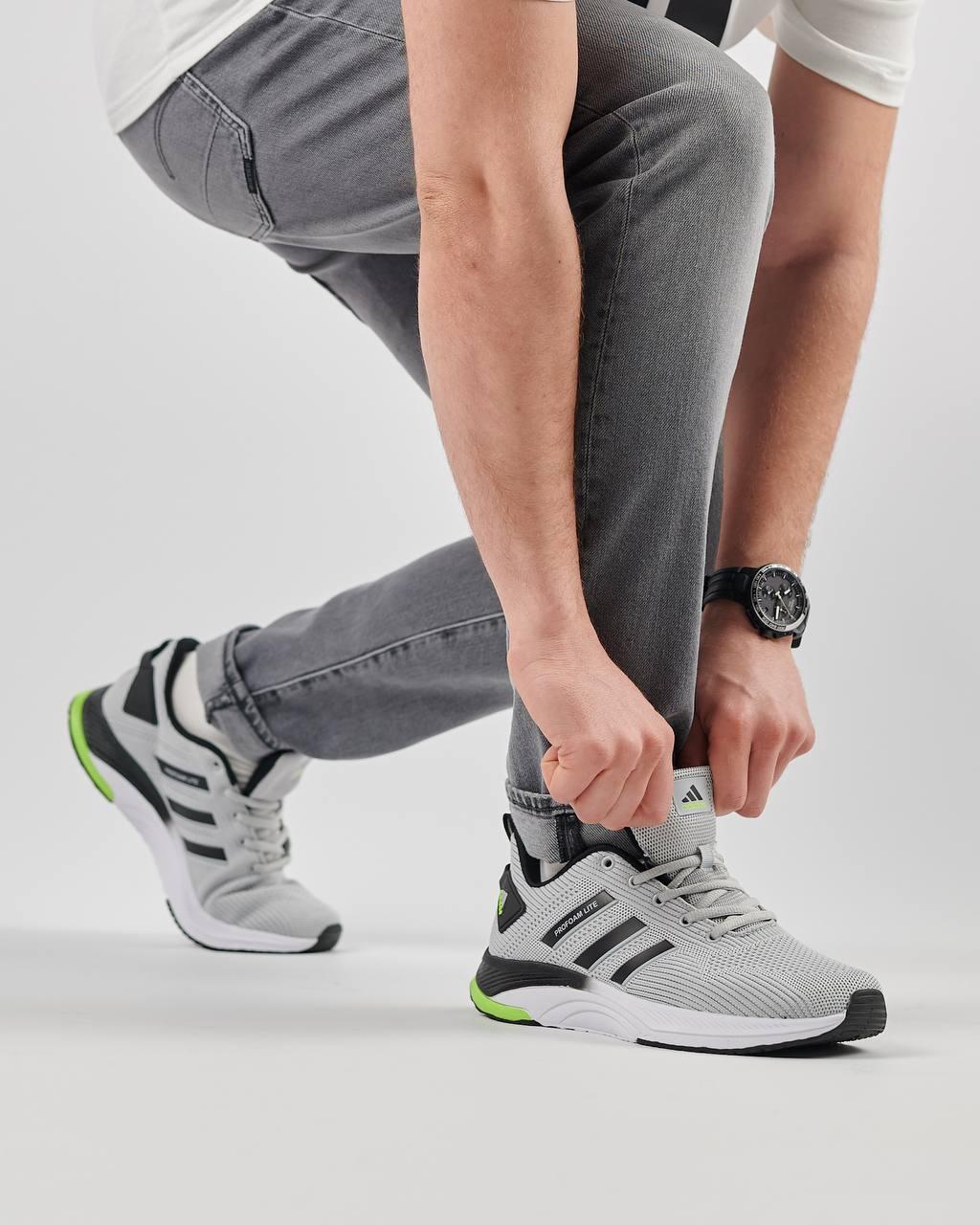 Чоловічі текстильні кросівки Adidas Equipment Profoam Light Gray Black, кеди Адідас сірі, Чоловіче взуття