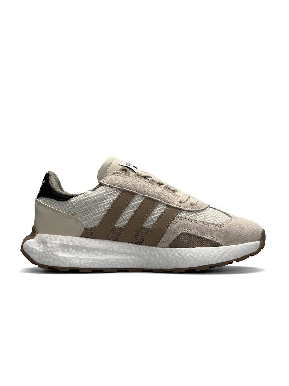 Чоловічі замшеві кросівки Adidas Originals Retropy E5 Beige Brown, кеди Адідас замша/сітка. 41