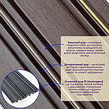 Рейка декоративна PS 2900х120х12мм Темний горіх із золотом SW-00002131-, фото 2