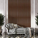 Рейка декоративна PS 2900х120х12мм Темний горіх із золотом SW-00002131-, фото 7