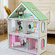 "Фантазія" ляльковий будиночок NestWood для Барбі, м'ятний + вітальня, фото 4