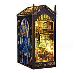 УЦІНКА! ПРИМ'ЯТА КОРОБКА! Бук Нук Magic Market Book Nook 3D пазл дерев'яна головоломка книжковий куточок JTSL-09, фото 3