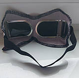 Окуляри зварника захисні затемнені для газової зварки та різки в дермантіні 4 скла ЗН8 Г-2 (ZO-0030) VITA, фото 2