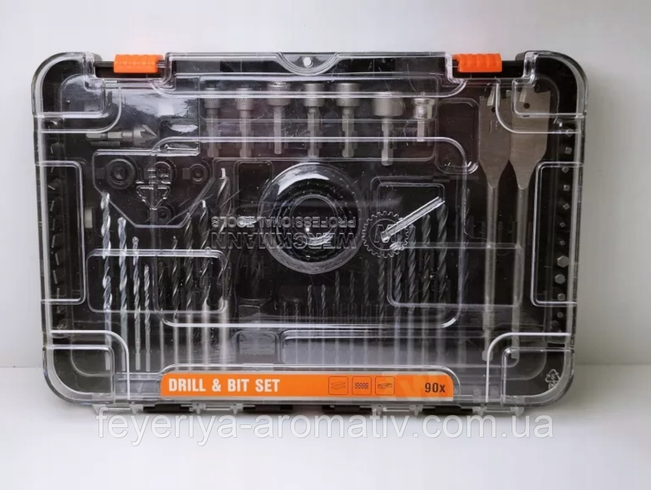 Набір свердел і насадок Werckmann, 90 елементів