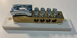 Шина нульова ENERGIO 1х50, 8х25 із ізолятором TP-9