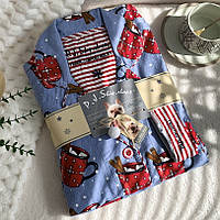 Жіноча піжама. Фланелева тепла піжама. Розмір M