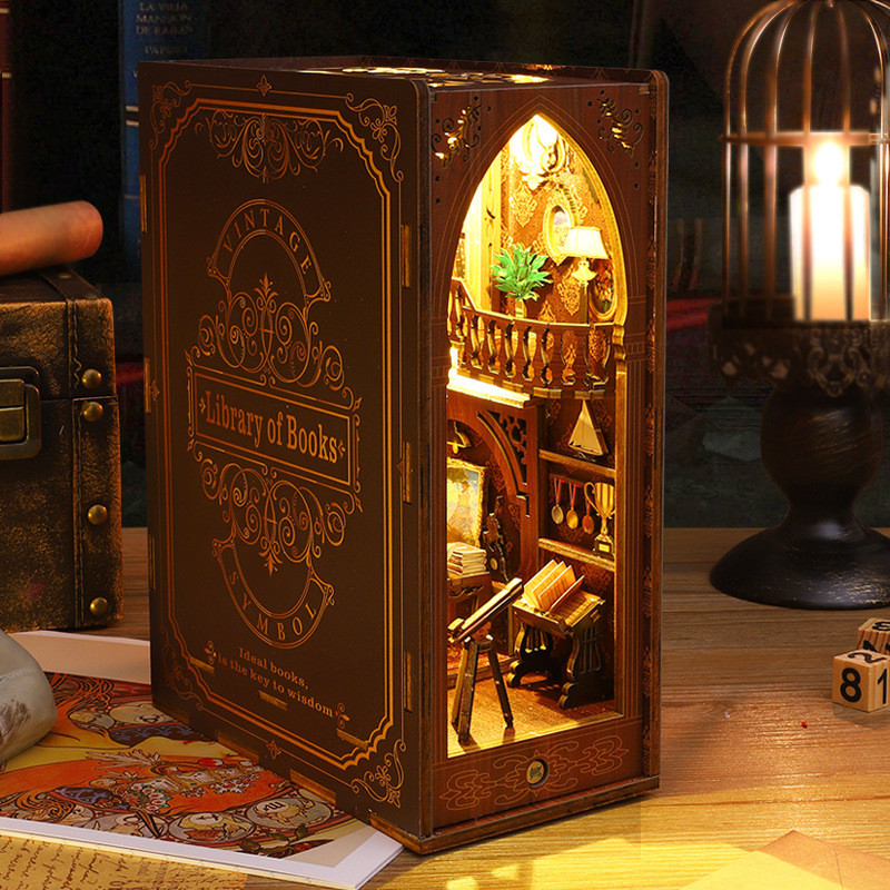 Бук Нук Book Nooks 3Д Книга Будинок бібліотека SL06 Інтер'єрний конструктор