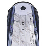 Гідромасажний бокс TKF 100-1 BG 100х100x215 см душовий бокс Vivia напівкруглий низький піддон розсувні двері, фото 4