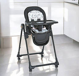 Дитячий стільчик для годування ME 1037-B CRYSTAL Black Gold