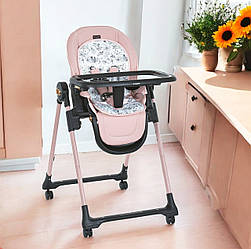 Дитячий стільчик для годування ME 1037-B CRYSTAL Rose Gold
