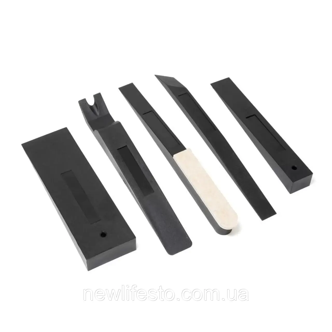 Набір інструментів для демонтажу внутрішньої обшивки салону автомобіля 5 предметів, у блістері Forsage F-904M8, фото 1