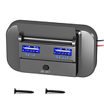 Автомобільна USB накладна панель із шторкою 12-24В 36 Вт