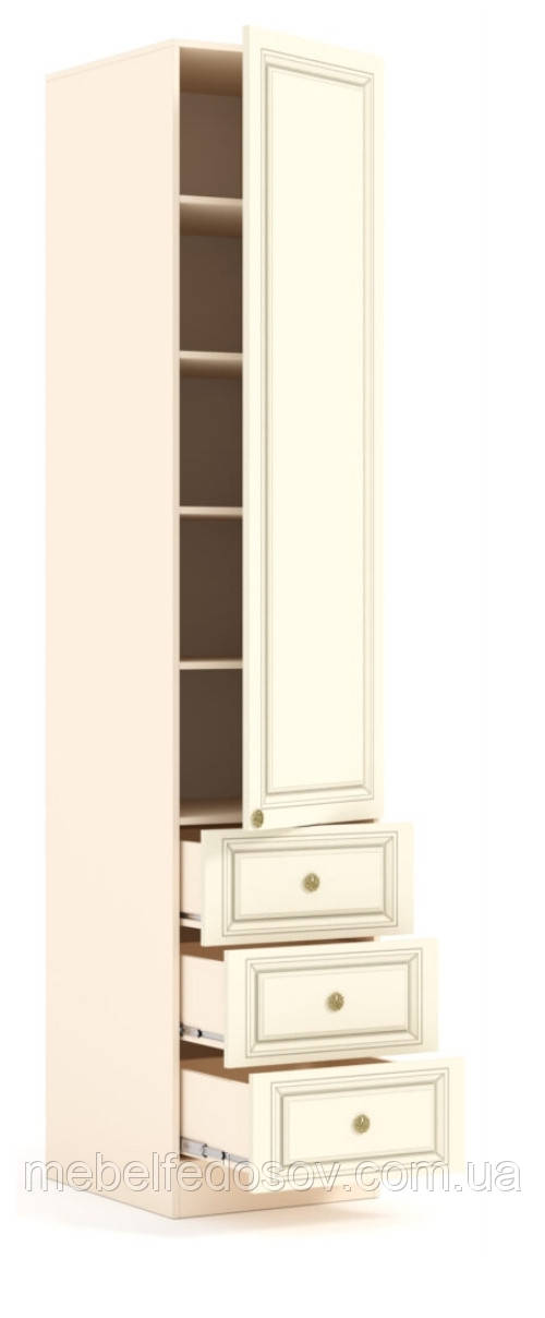 Шкаф 1Д3Ш Тиффани (Tiffany) МДФ (Киевский Стандарт 500х570х2400мм