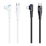 Кабель USB Remax RC-192i 20W 90° Type-C to Lightning Колір Бiлий, фото 3