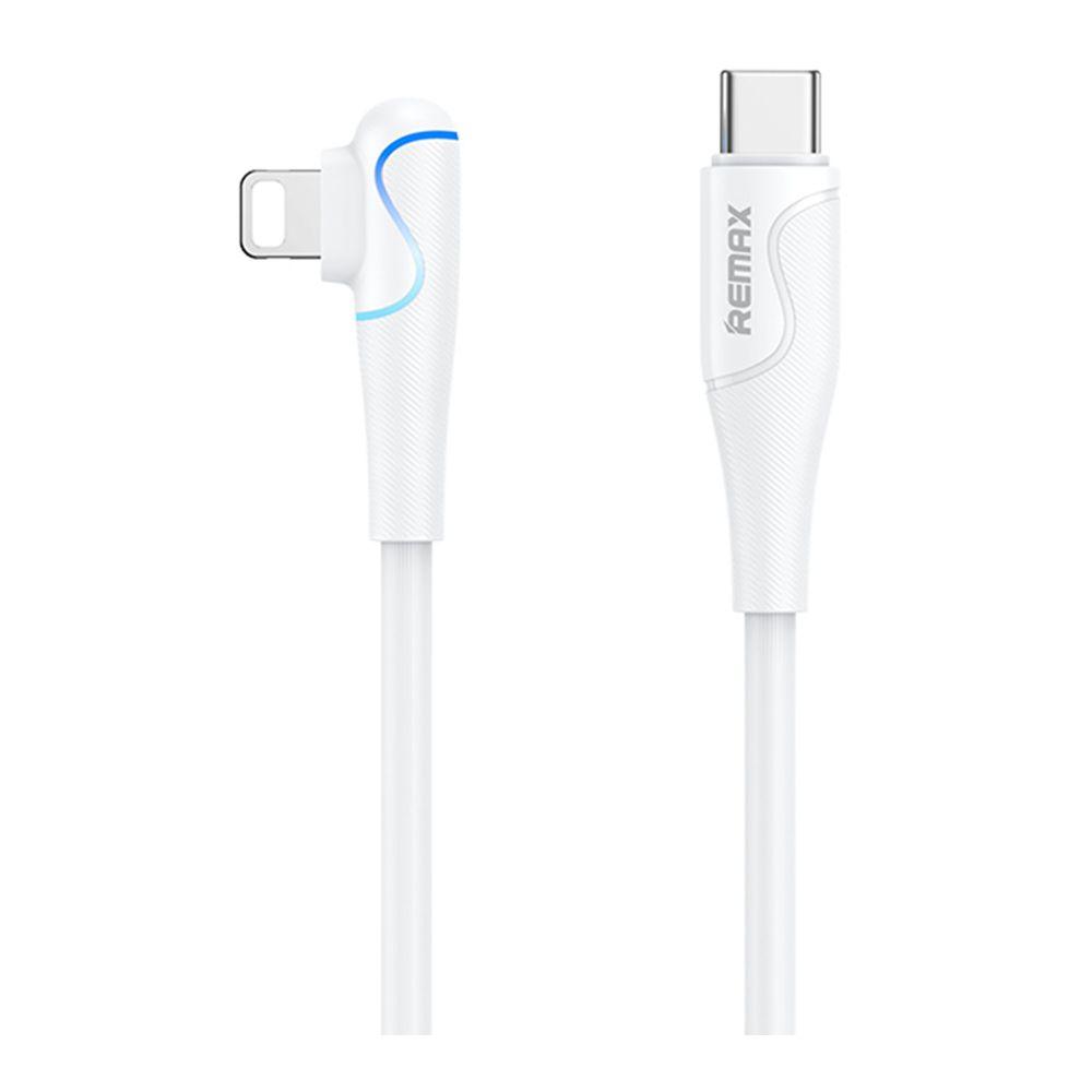 Кабель USB Remax RC-192i 20W 90° Type-C to Lightning Колір Бiлий