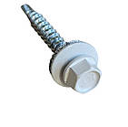 Саморізи покрівельні 4,8*35 RAL9003 (білий) по дереву