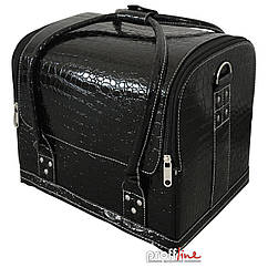 Манікюрна валіза з екошкіри Фурман 30х25х24 см Чорний крокодил (KRY900/1233)