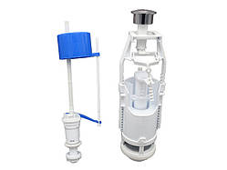 Зливний комплект: двокноп.хутросліва та налив.клапан із нижнім. підводом, 1/2" MILLZ BK2R0810