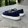 Сині лофери на білій підошві 41 розмір, фото 8